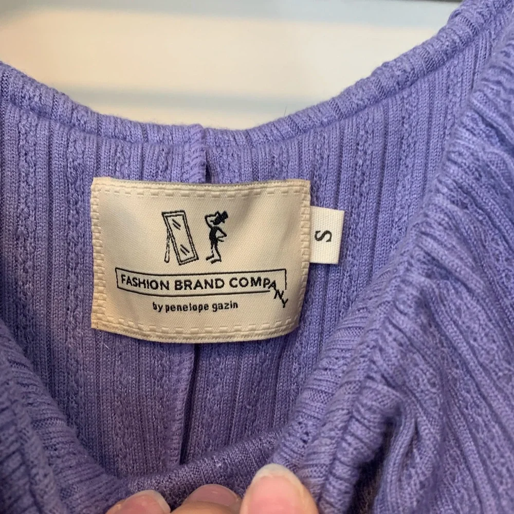 Fashion Brand company purple ruffle romper - Picture 2 of 2